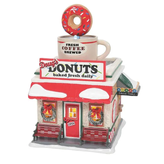 Department 56 Doug's Donut Shop Outlet