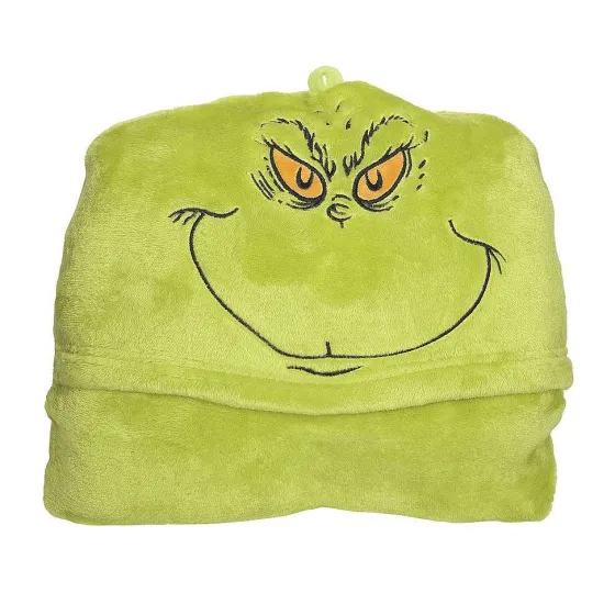 Department 56 Grinch Hooded Blanket New