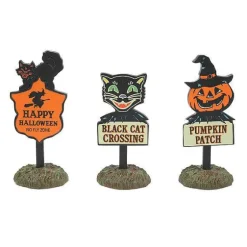 Department 56 Halloween Signs Set Of 3 Sale