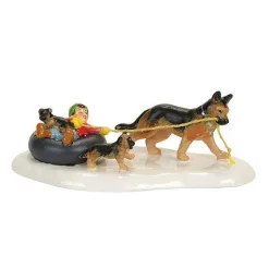 Department 56 Inner Tube Sled Dog Race New