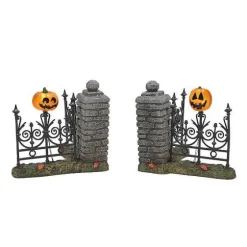 Department 56 Jack Lantern Lit Fence Corners