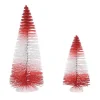 Department 56 Peppermint Stripe Trees Set2