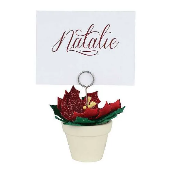 Department 56 Poinsettia Pot Place Card Hldr Online
