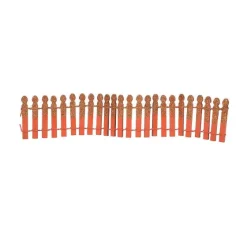 Department 56 Pumpkin Orange Glitter Fence Discount
