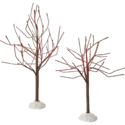 Department 56 Red Sparkle Trees, Set Of 2 Clearance