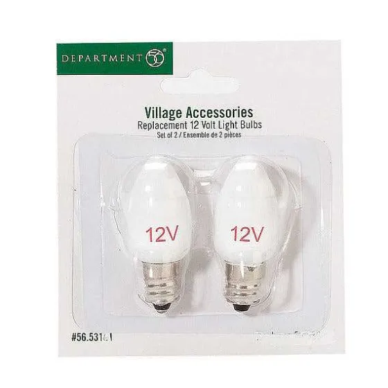 Department 56 Replacement 12 V Light Bulb-Set Of 2 New