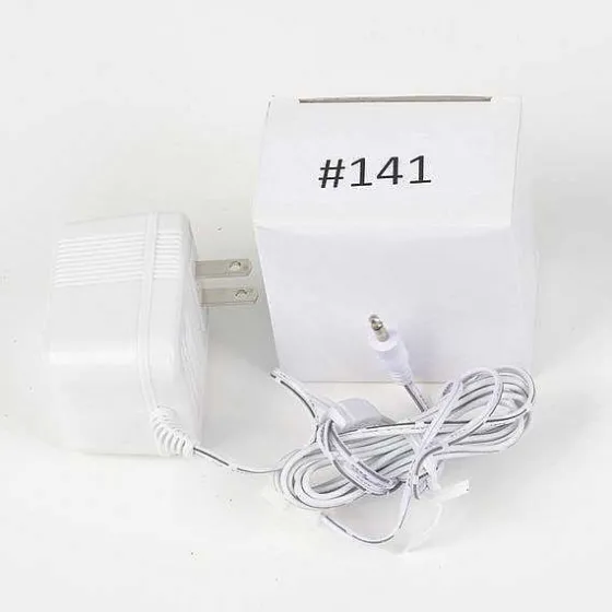 Department 56 Replacement Adapter 12V Ac 850Ma White Male Jack With Aux Clip