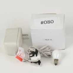 Department 56 Replacement Adapter 3V Dc 900Ma White Female Aux Clip W/Light