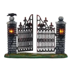 Department 56 Spooky Wrought Iron Gate New