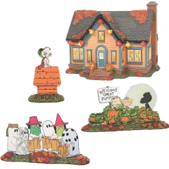 Department 56 Trick Or Treat Lane Peanuts Best
