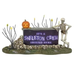 Department 56 We'Re A Skeleton Crew Sign Sale