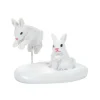 Department 56 White Christmas Bunnies Hot
