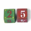 Department 56 Wooden Number Blocks (Set Of 2) New