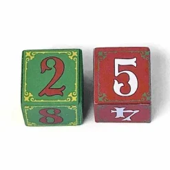 Department 56 Wooden Number Blocks (Set Of 2) New